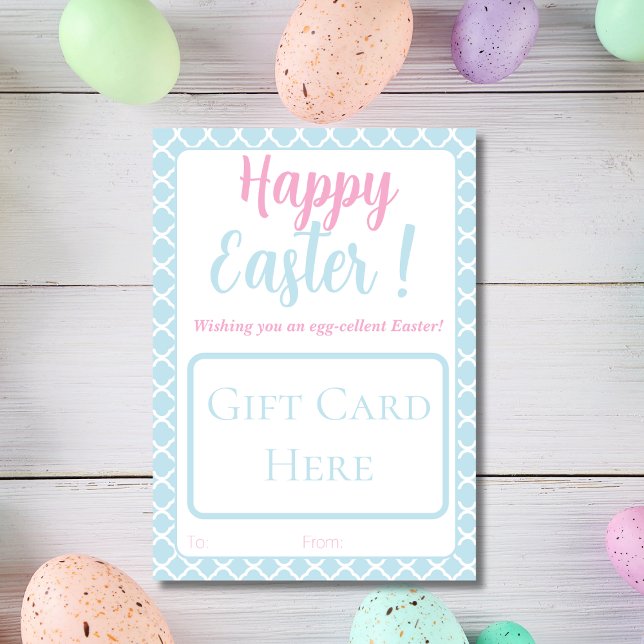 Frohe Ostern Geschenkkartenhalter Feiertagskarte (Happy Easter gift card holder)