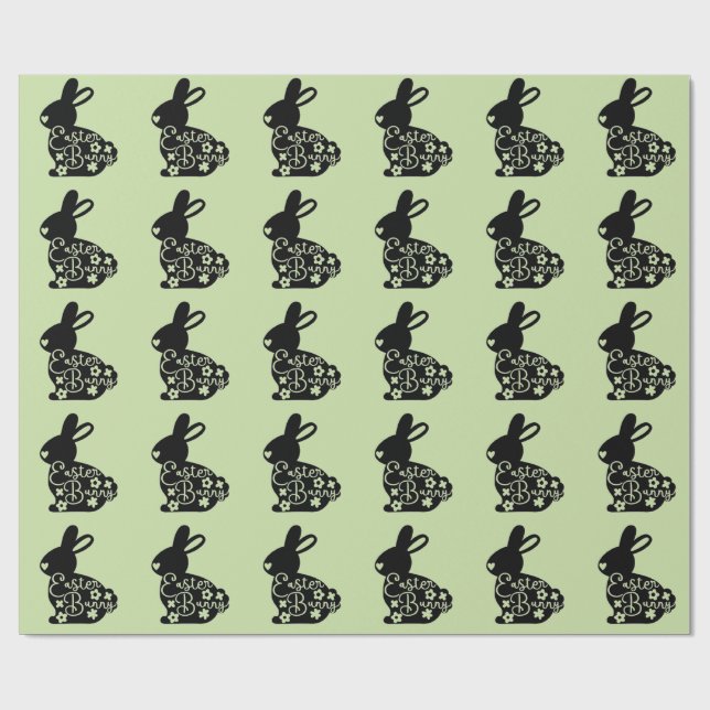 Frohe Ostern Geschenkpapier (Flach)