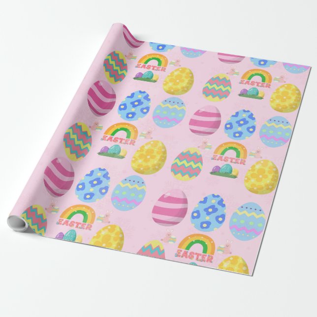 Frohe Ostern Geschenkpapier (Ungerollt)