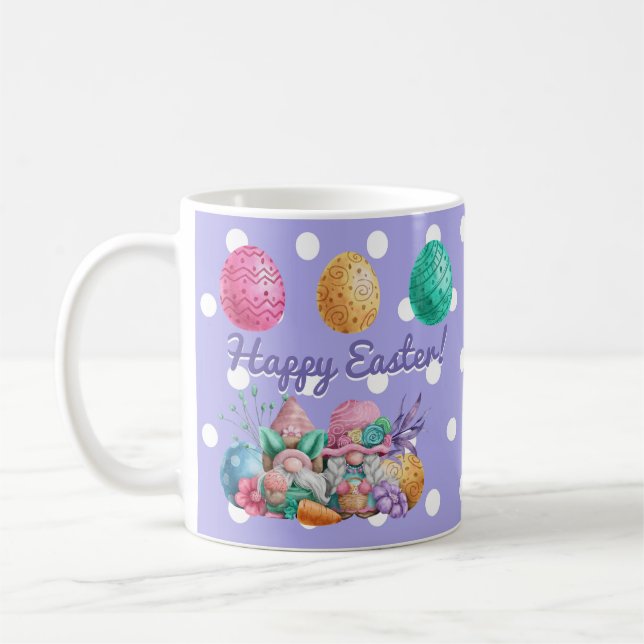 Frohe Ostern Gnome Kaffeetasse (Links)