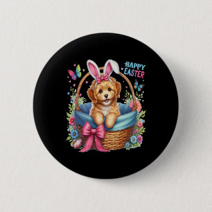Frohe Ostern Golden Doodle Hunde Liebhaber Ostern Button