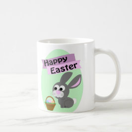 Frohe Ostern! Gray Bunny Tasse
