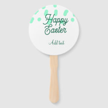 Frohe Ostern grüne Eier Pastell Name Datum einfach
