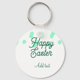 Frohe Ostern grüne Eier Pastell Name Datum einfach Schlüsselanhänger
