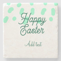 Frohe Ostern grüne Eier Pastell Name Datum einfach