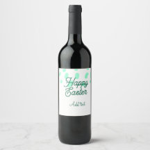 Frohe Ostern grüne Eier Pastell Name Datum einfach