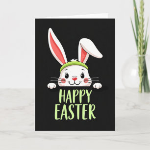 Frohe Ostern Grünes Stirnband Karte