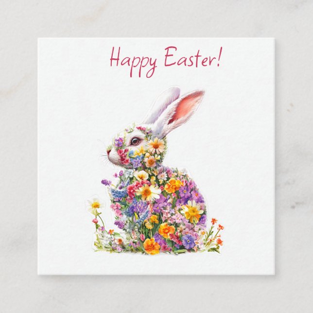 Frohe Ostern Grußkarte Begleitkarte (Vorderseite)