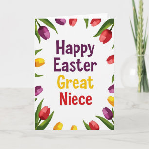 Frohe Ostern Grußkarte für die Großenkelin Karte