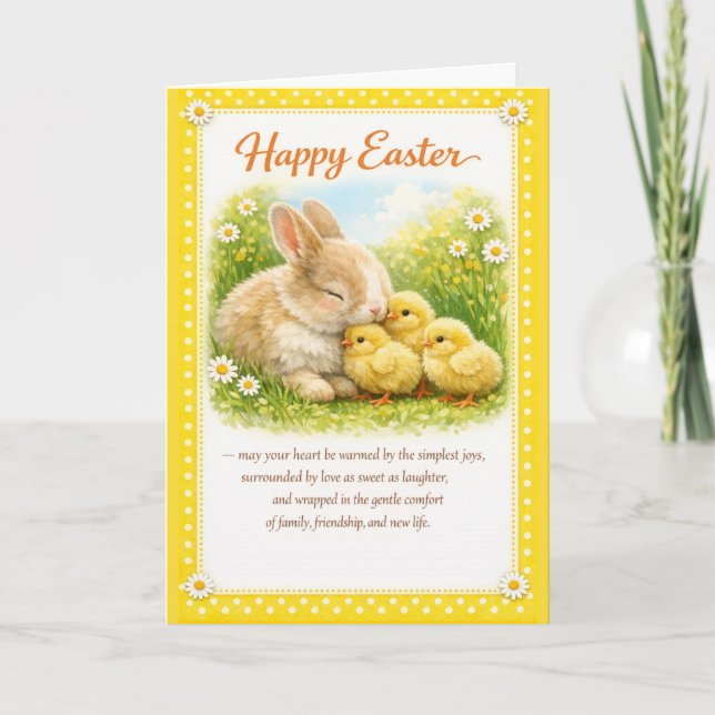 Frohe Ostern Grußkarte Karte (Vorderseite)