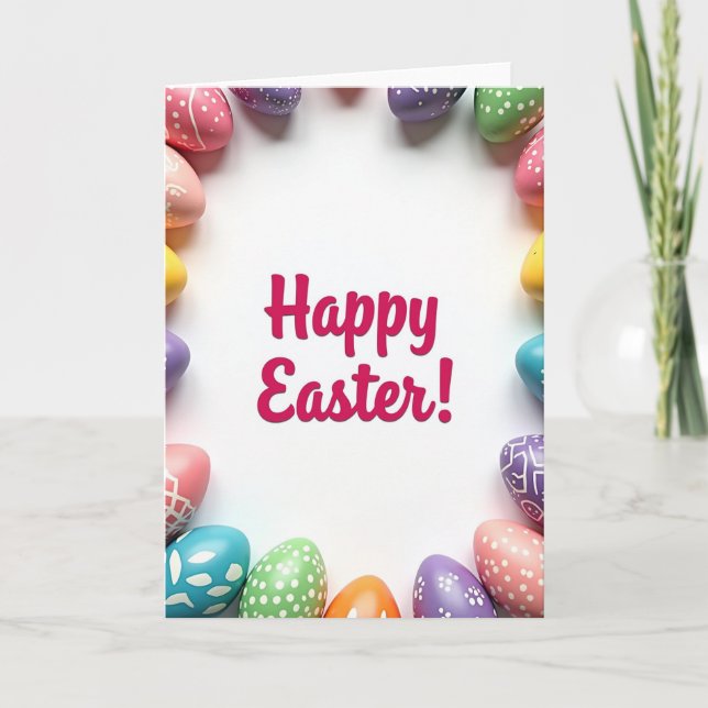 Frohe Ostern Grußkarte Karte (Vorderseite)