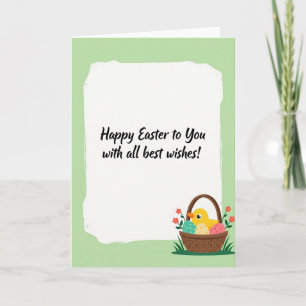 Frohe Ostern Grußkarte Karte