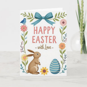 Frohe Ostern Grußkarte Liebe Karte