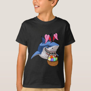 Frohe Ostern Hai Hase Mit Osterkorb Jungen G T-Shirt