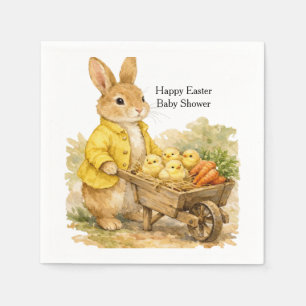 Frohe Ostern Häschen Baby Shower Serviette