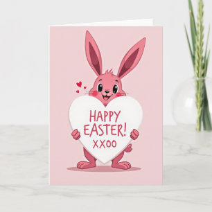 Frohe Ostern-Häschen-Umarmer-Karte Karte