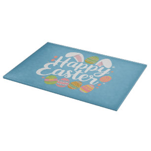 Frohe Ostern Hase Kaninchen Ei Feiertag  Schneidebrett