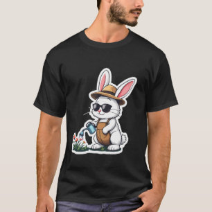Frohe Ostern Hase Kaninchen Gärtnerei Gärtner Gard T-Shirt