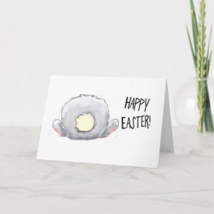 FROHE OSTERN "HASENPOPO" FEIERTAGSKARTE
