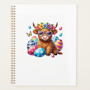 Frohe Ostern Highland Kuh Färse Ostertag Bauer Planer