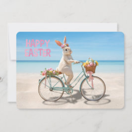 Frohe Ostern Hilton Head Island Fahrrad am Strand Feiertagskarte