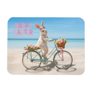 Frohe Ostern Hilton Head Island Fahrrad am Strand Magnet