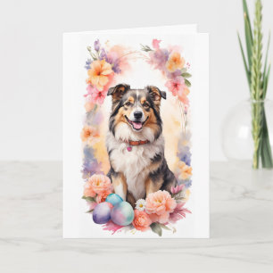 Frohe Ostern Hund Feiertagskarte
