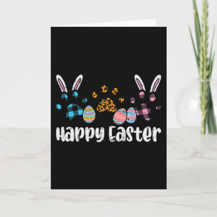 Frohe Ostern Hund Katze Pfote Männer Frauen Mädche Karte