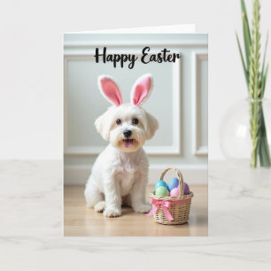 Frohe Ostern Hunde Musterkarte Karte
