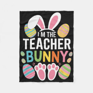 Frohe Ostern Ich bin der Lehrer Hasenohren Leben  Fleecedecke