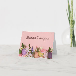 Frohe Ostern, italienisch Frohe Ostern Karte