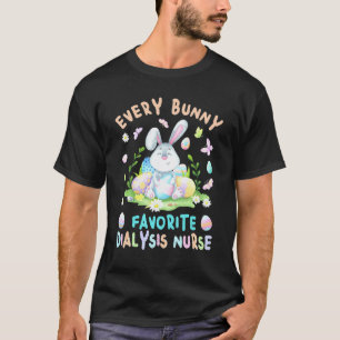 Frohe Ostern jeder Hase ist Lieblings-Dialyse-Kran T-Shirt