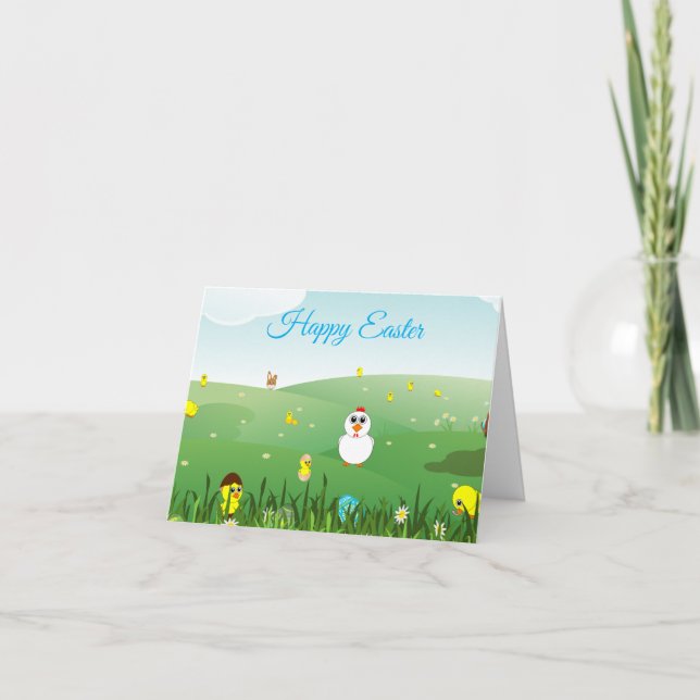 Frohe Ostern Karte (Vorderseite)