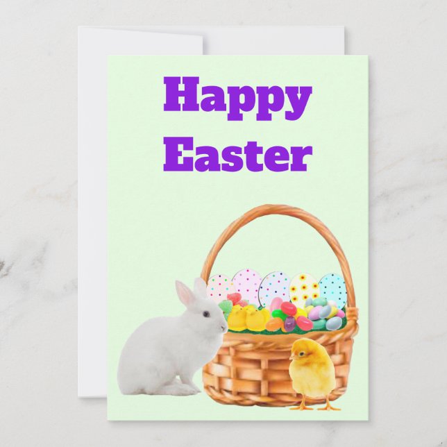 Frohe Ostern Karte (Vorderseite)