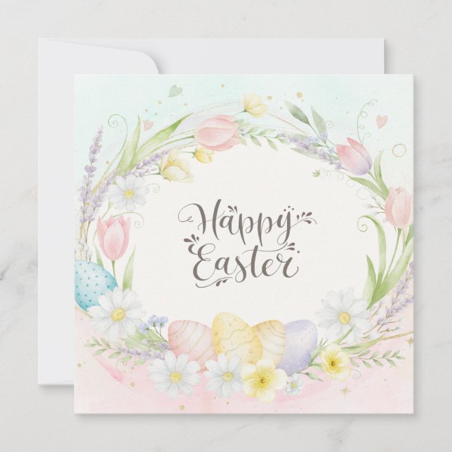 Frohe Ostern Karte (Vorderseite)