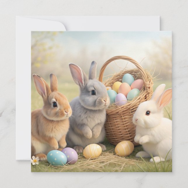 Frohe Ostern Karte (Vorderseite)