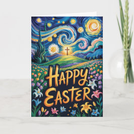 Frohe Ostern Kirche Massen-Gruß Karte