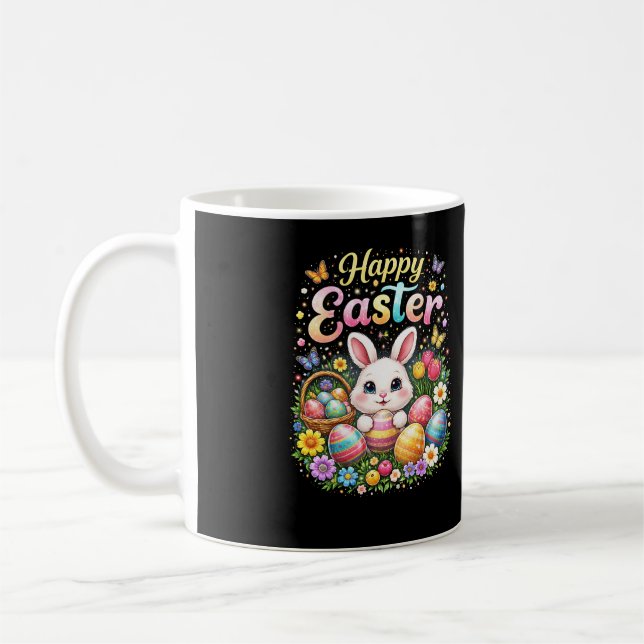 Frohe Ostern kleiner Hase Kaffeetasse (Links)