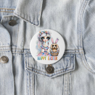 Frohe Ostern Knopf Button