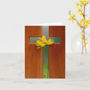 Frohe Ostern Kreuz Karte