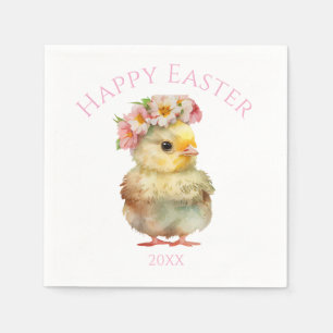 Frohe Ostern Küken Serviette