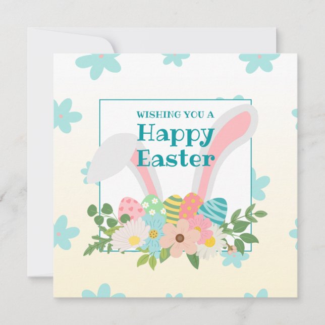 Frohe Ostern Lehrer  Karte (Vorderseite)