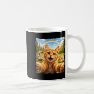 Frohe Ostern Lustige Katze Selfie Mit Osterhase Ki Kaffeetasse