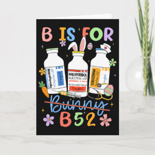 Frohe Ostern Lustige Psych Krankenschwester B ist Karte