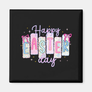 Frohe Ostern Lustiger Hase Kaninchenliebhaber Eier Magnet