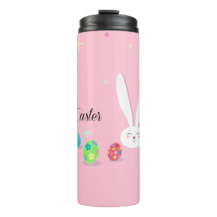 Frohe Ostern Lustiger Hase Thermosbecher