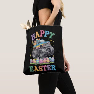 Frohe Ostern Lustiger Monster Truck zerdrückt Eier