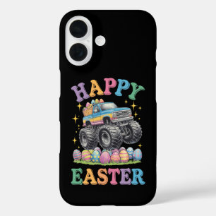 Frohe Ostern Lustiger Monster Truck zerquetscht Ei iPhone 16 Hülle