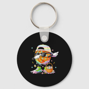 Frohe Ostern lustiger Osterhase Basketball Männer  Schlüsselanhänger