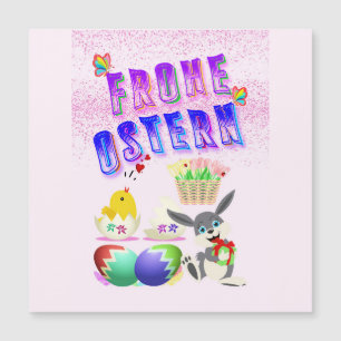 Frohe Ostern Magnetkarte